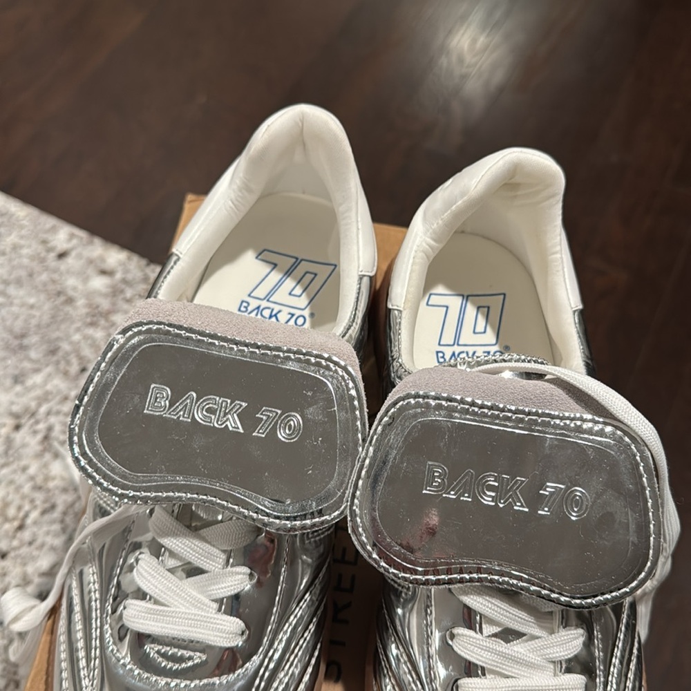 Backyard Women's Silver Sneakers - Picture 10 of 11